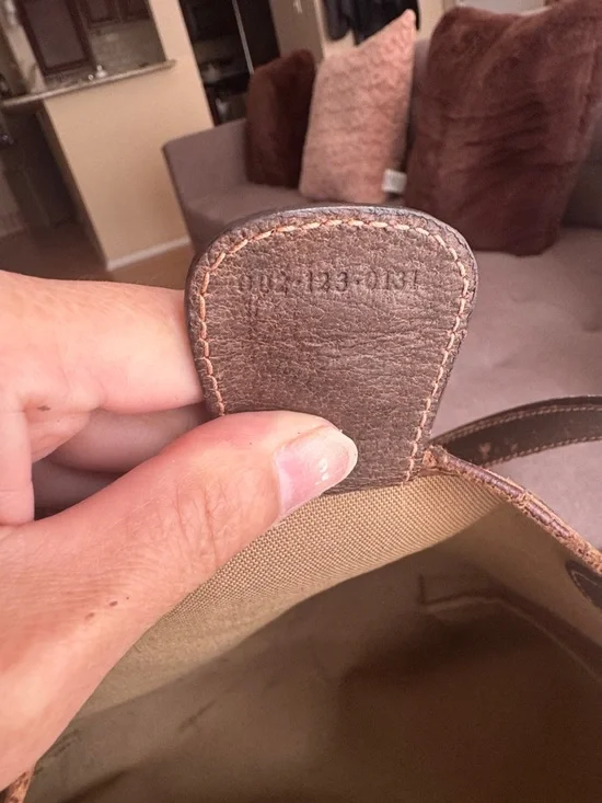 Gucci Monogram Canvas Tote with Web Stripe and Double G - Picture 10 of 11